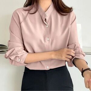 Elegant Pink Women's Blouse